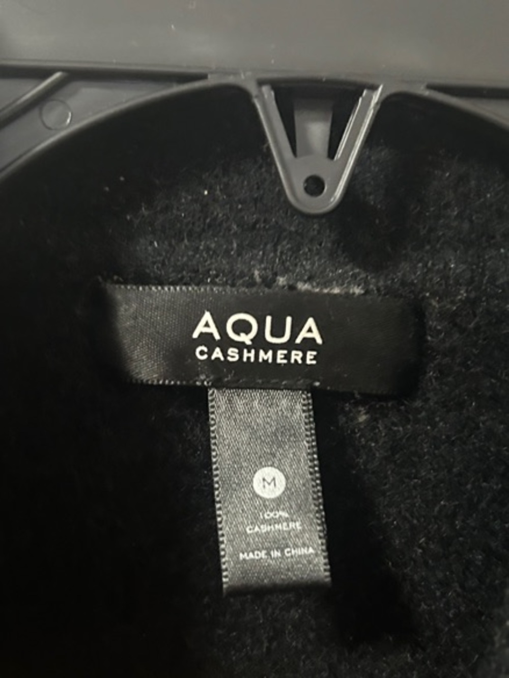 Aqua Cashmere Black Short-Sleeve Polo Knit Top - Picture 2 of 5